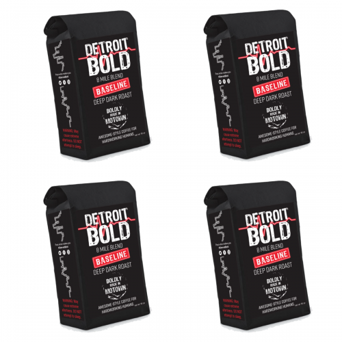 4 pound bags of Detroit Bold Coffee - Baseline 8 Mile Blend
